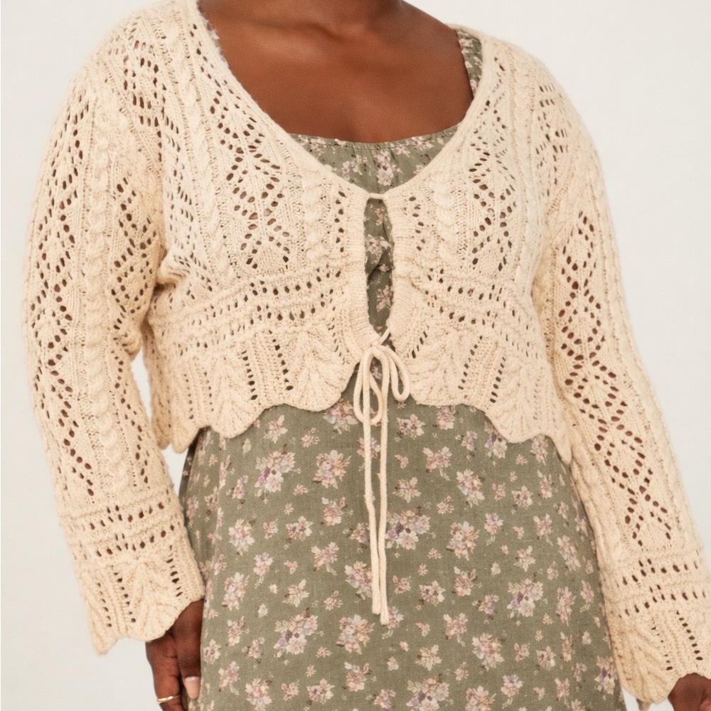 ARULA Cream Knit Cardigan - NWT ‼️